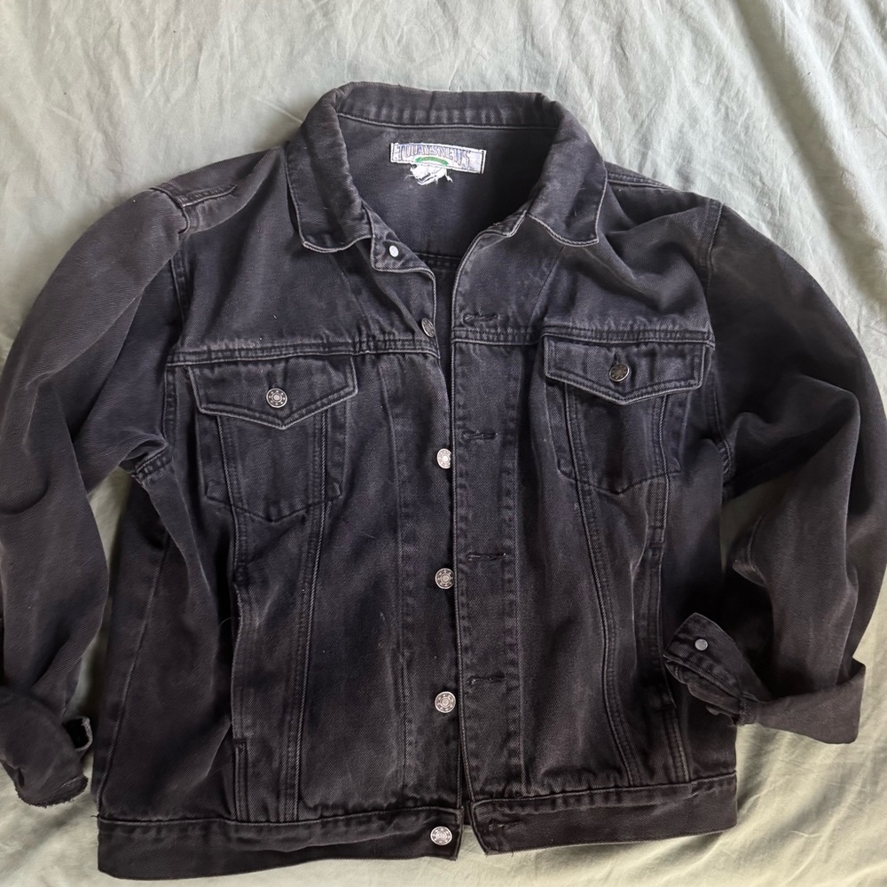 Vintage Black Denim Jean Jacket